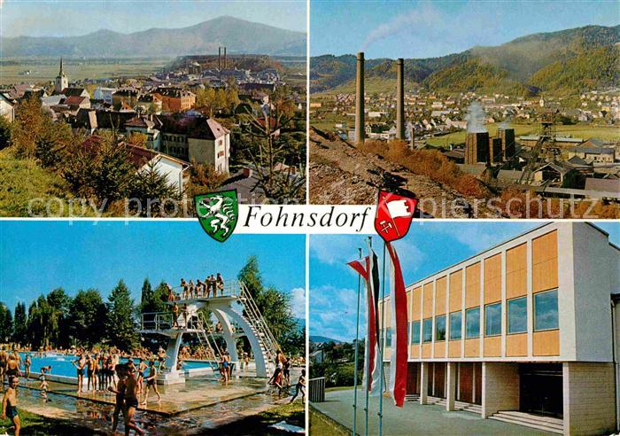 Fohnsdorf Panorama Kohlenbergwerk Schwimmbad