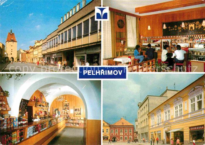 Pelhrimov Pilgram Obchodni stredisko Perla Vinarna lahudkarstvi U Brany Kava Caj