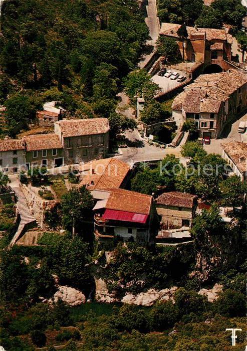 Saint-Guilhem-le-Desert Hotel Restaurant Fonzes Pisciculture Fliegeraufnahme