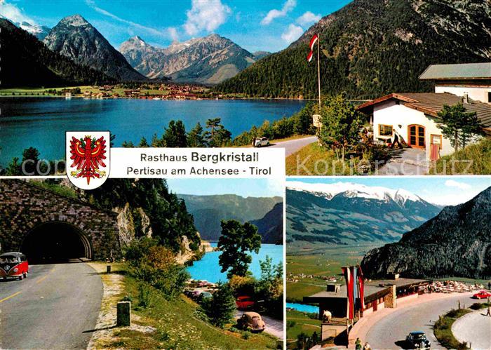 Pertisau Achensee Rasthaus Bergkristall Tunnel Panorama