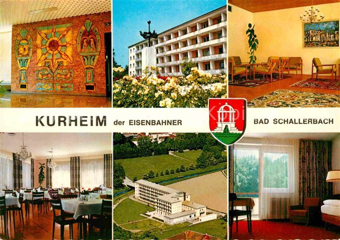 Bad Schallerbach Kurheim der Eisenbahner Gastraeume Fliegeraufnahme Zimmer