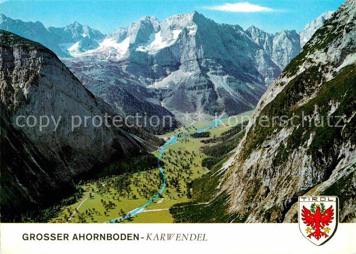 Grosser Ahornboden mit Eiskarl und Spritzkarspitze Karwendel Fliegeraufnahme