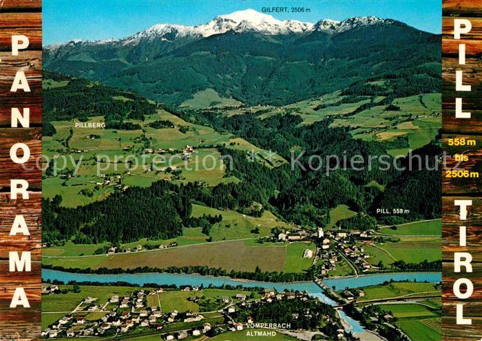 Pill Tirol mit Vomperbach Altmand Pillberg Fliegeraufnahme