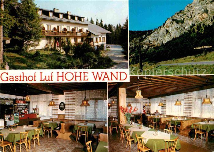 Stollhof Hohe Wand Gasthof Luf Gastraeume