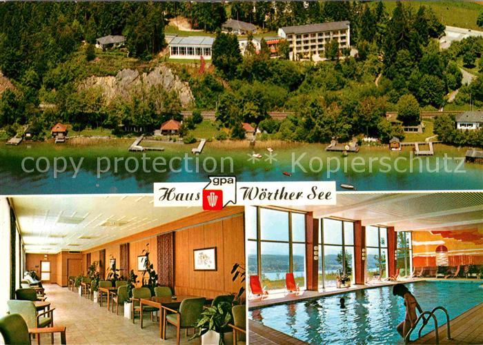 Toeschling Poertschach Woerthersee Haus Woerthersee Gastraum Hallenbad