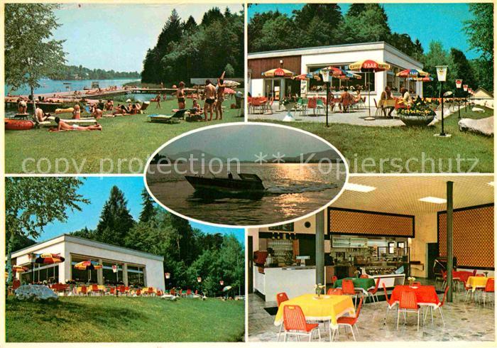 Klagenfurt Woerthersee Strandbad Restaurant Maiernigg Terrasse Gastraum
