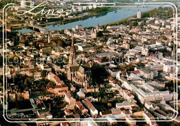 Linz Donau Fliegeraufnahme