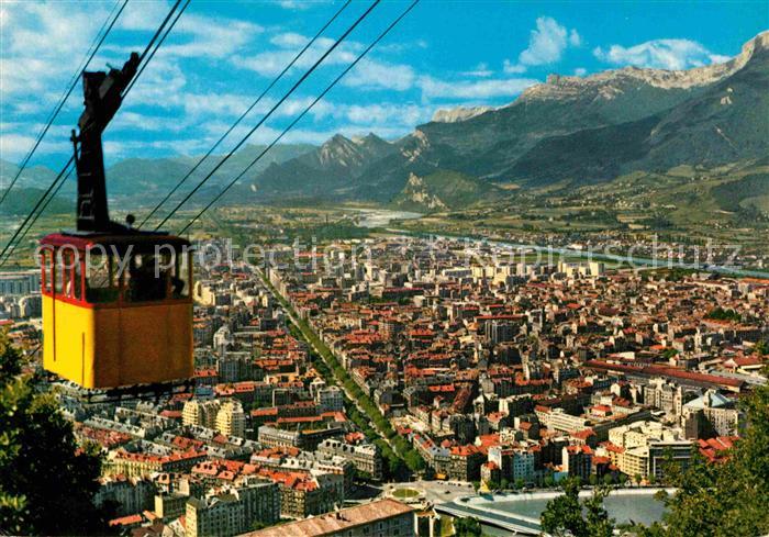 Grenoble Vue generale prise de la station superieure du Teleferique