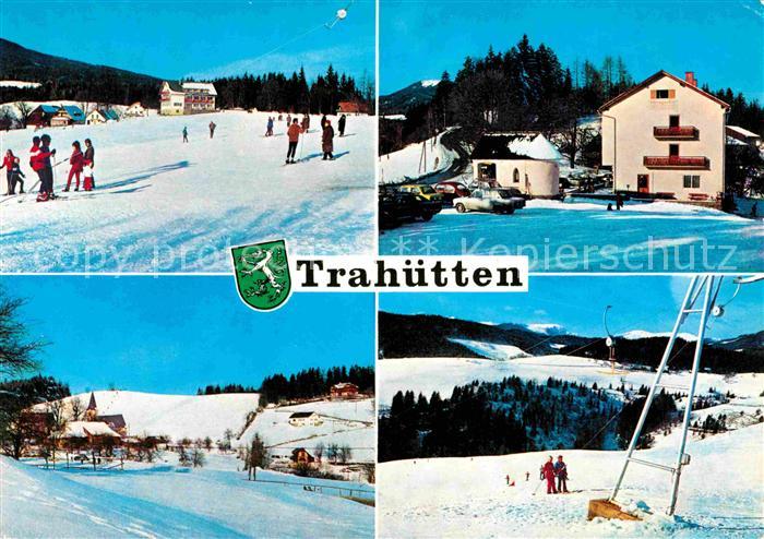 Trahuetten Teilansichten Skilift Skipisten