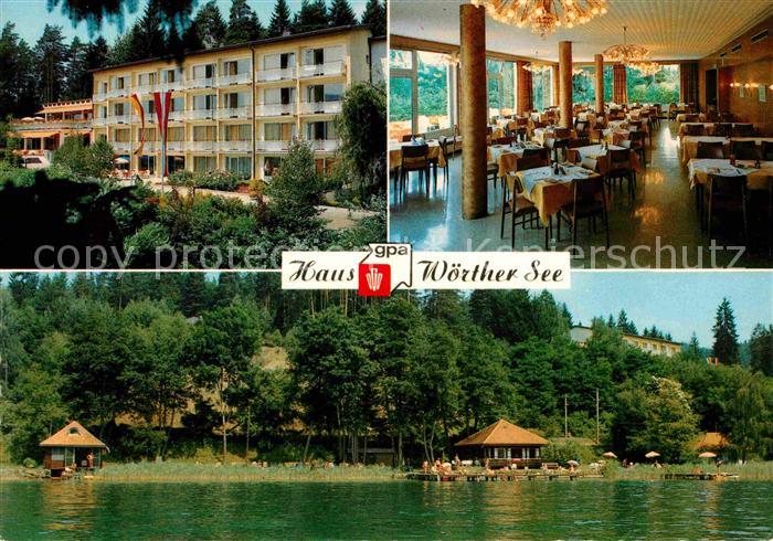 Toeschling Poertschach Woerthersee Haus Woerthersee Speisesaal Seepanorama