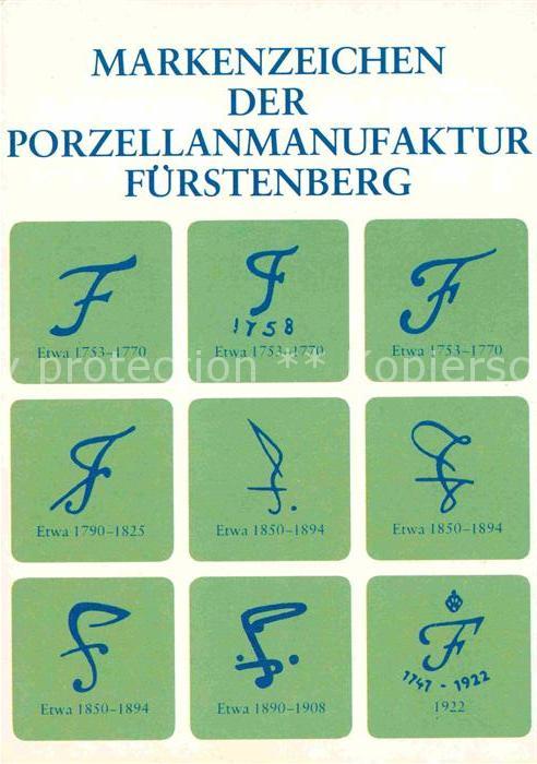 Fuerstenberg Weser Porzellanmanufaktur Markenzeichen