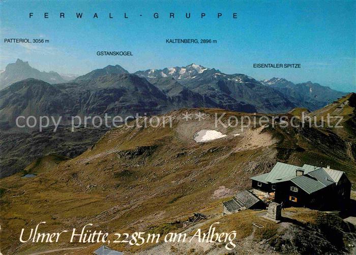 St Anton Arlberg Ulmer Huette Ferwall Gruppe Fliegeraufnahme