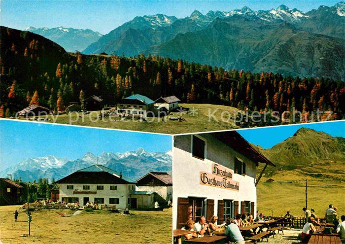 Suedtirol Gasthaus Tallner Alm Hirzerhuette Panorama Terrasse