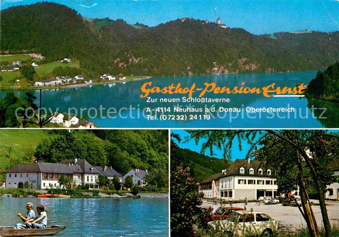 Neuhaus Donau St Martin Gasthof Pension Ernst Blick zum Schloss