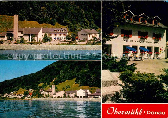Obermuehl Donau Ansicht vom Fluss aus Gasthof