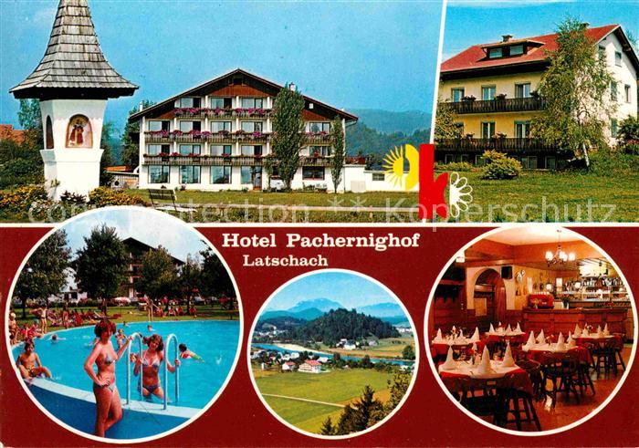 Latschach Velden Hotel Pachernighof Restaurant Swimming Pool Bildstock