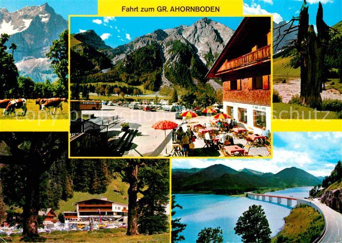 Hinterriss Tirol Alpengasthof Eng am grossen Ahornboden Sylvensteinersee Bruecke