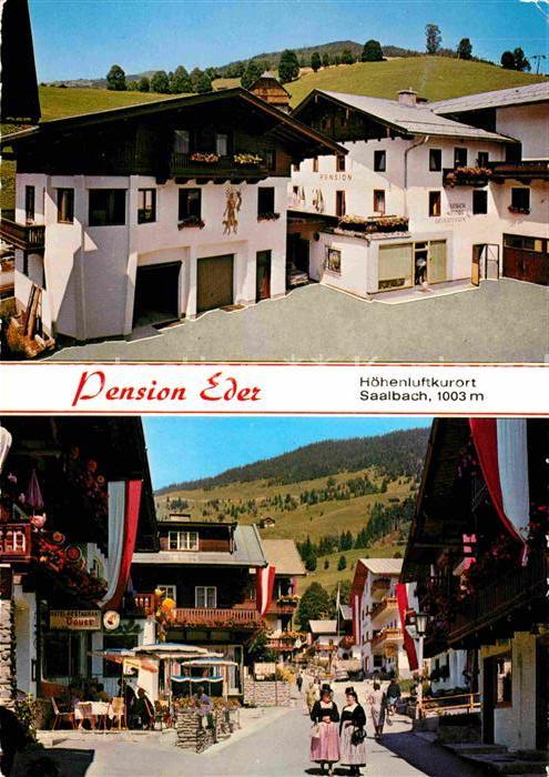 Saalbach-Hinterglemm Pension Eder Strssenpartie Hoehenluftkurort Trachten