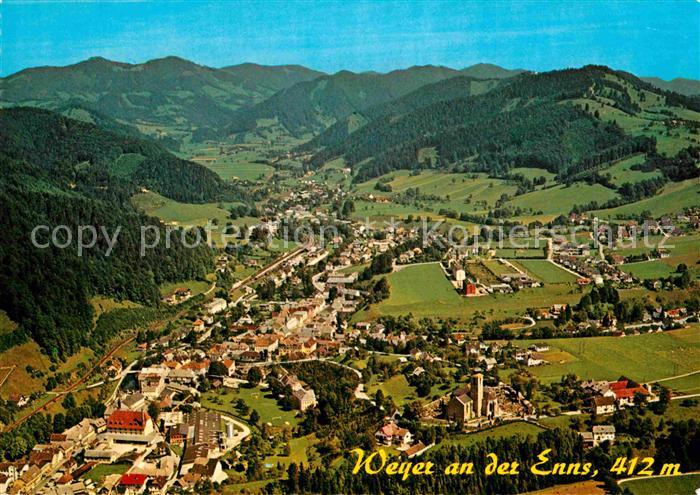 Weyer Enns Erholungsort im Ennstal Fliegeraufnahme