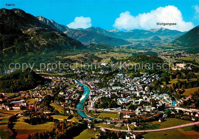 Bad Ischl Salzkammergut Kurstadt Blick zum Wolfgangsee Alpenpanorama Fliegeraufn