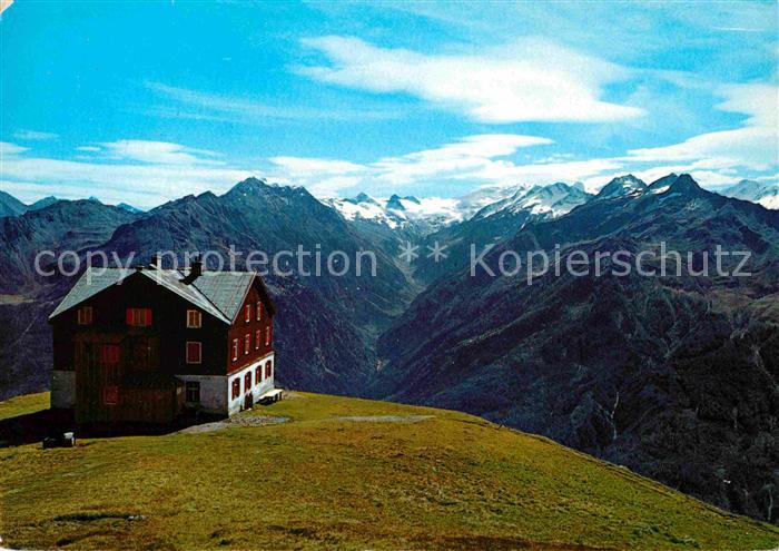 Neukirchen Grossvenediger Wildkogelhaus Blick ins Habachtal mit Hohen Tauern