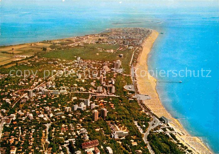 Lignano Pineta Halbinsel Fliegeraufnahme