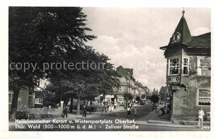 Oberhof Thueringen Zellaer Strasse Heilklimatischer Kurort und Wintersportplatz