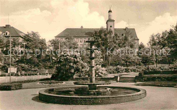 Glauchau Bahnhofsplatz Brunnen EBO Lehrkombinat