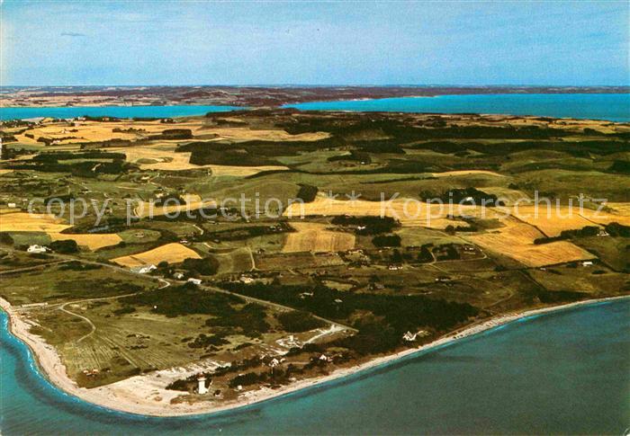 Helgenaes Sletterhage Fyr Fliegeraufnahme