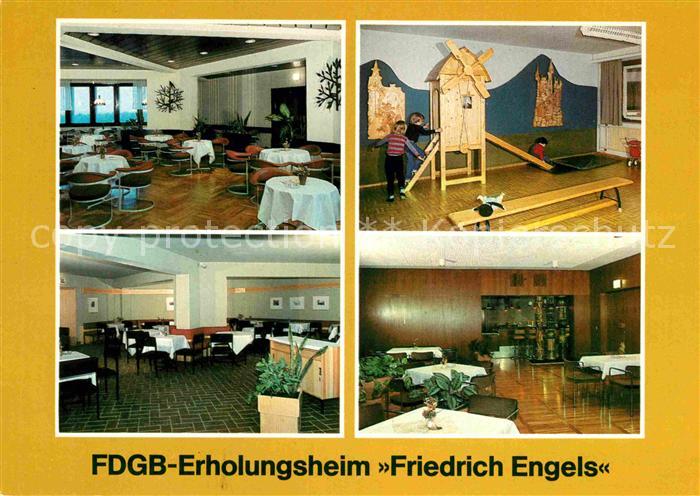 Templin FDGB Erholungsheim Friedrich Engels Dachcafe Kinderspielzimmer Klubkelle
