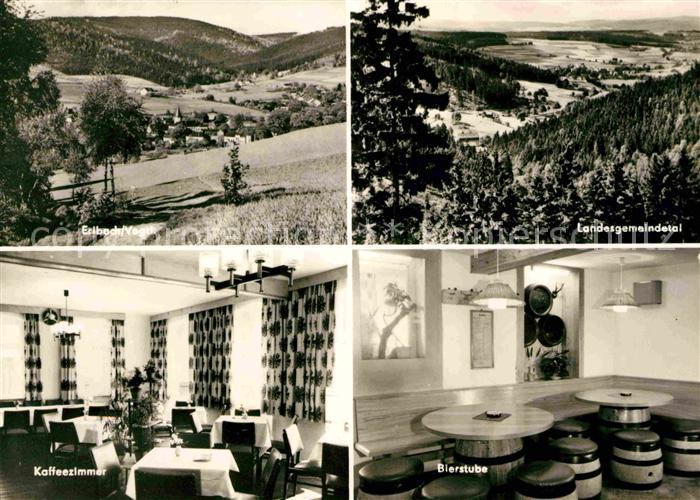 Erlbach Vogtland Panorama Landesgemeindetal Konsumgaststaette Daheim Kaffeezimme