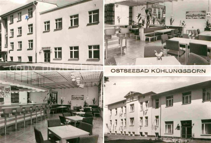 Kuehlungsborn Ostseebad FDGB Erholungsheim Strandjuwel Snack Bar FDGB Erholungsh