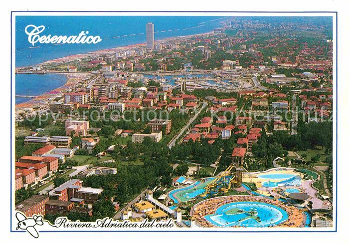 Cesenatico Panorama dall aereo Riviera Adriatica dal cielo