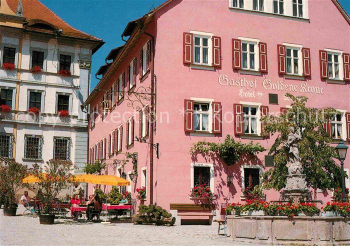 Iphofen Gasthof Goldene Krone Brunnen