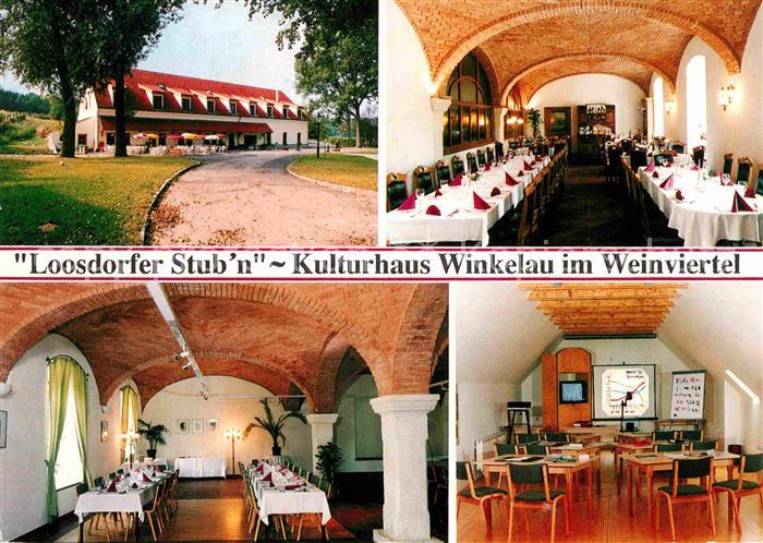 Loosdorf Restaurant Loosdorfer Stub'n Kulturhaus Winkelau im Weinviertel
