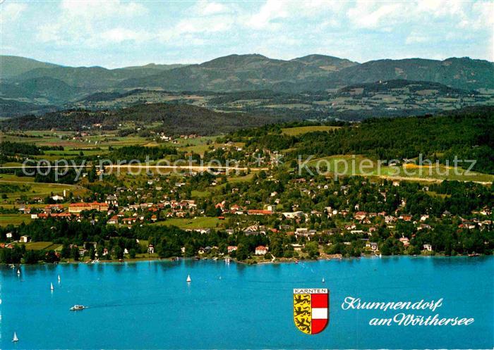 Krumpendorf Woerthersee Fliegeraufnahme