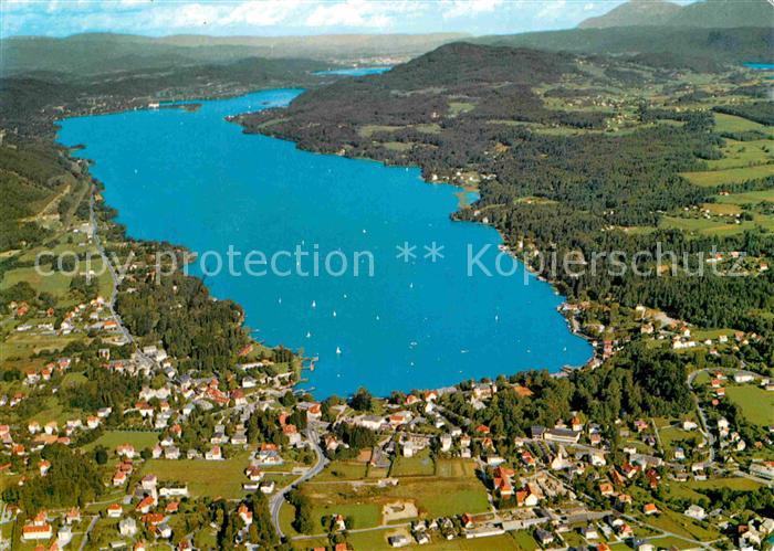 Velden Woerthersee Kur und Badeort Fliegeraufnahme