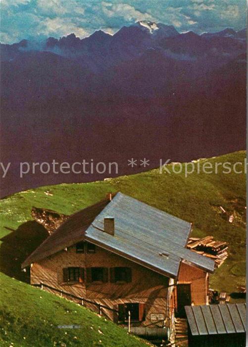 Noerdlinger Huette Berghuette Alpenpanorama