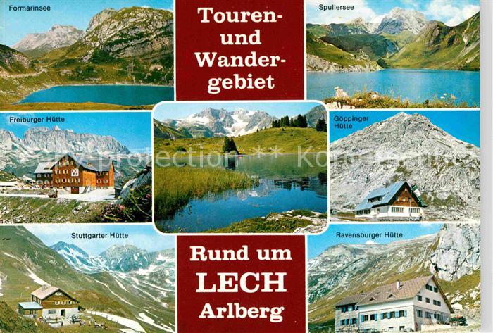 Lech Vorarlberg Tourengebiet Wandergebiet am Arlberg