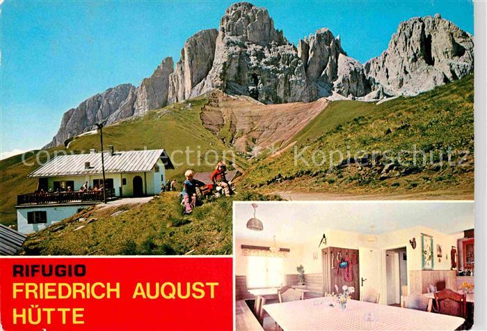 Passo Sella Rifugio Friedrich August Huette Sella Joch