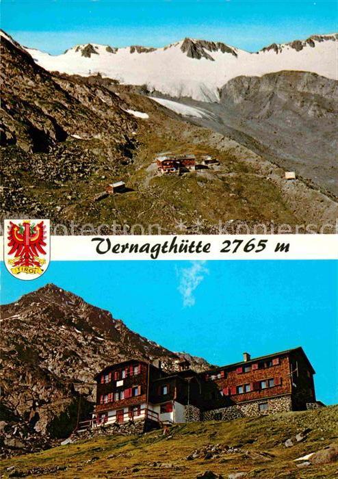 Vernagthuette Berghaus oetztaler Alpen