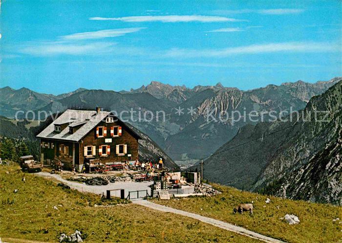 Brand Bludenz Oberzalimhuette Berghaus Raetikon Alpenpanorama