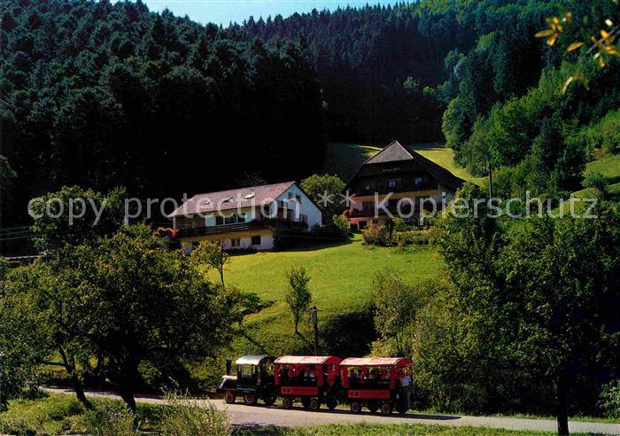 Muehlenbach Baden Cafe Pension Talblick im Schwarzwald Touristenbahn