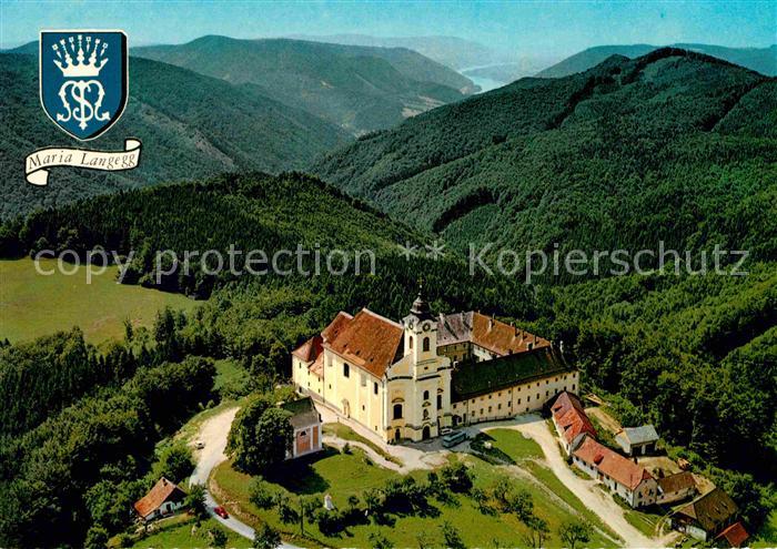 Maria Landegg Wallfahrtsort Kirche ehemaliges Kloster Fliegeraufnahme