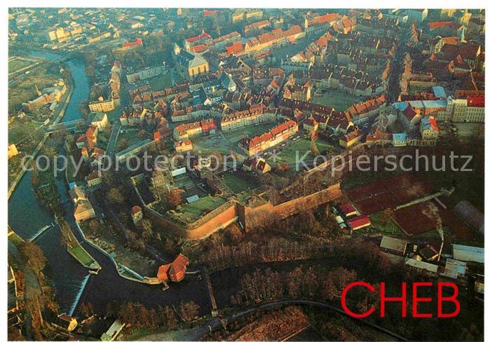 Cheb Eger Historische Stadt Fliegeraufnahme
