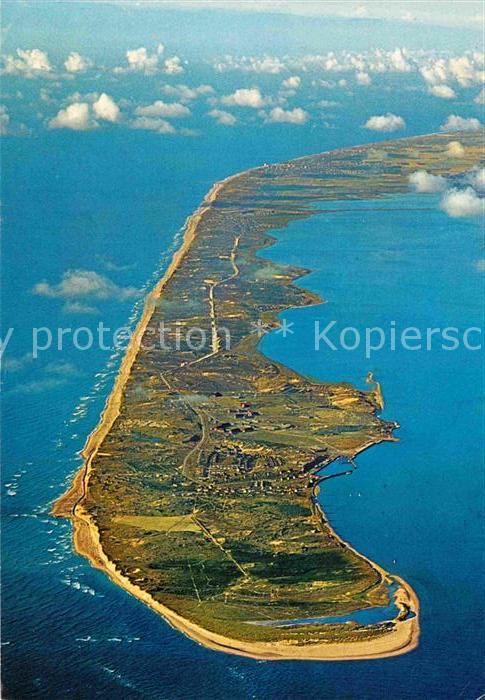 Insel Sylt von Sueden Fliegeraufnahme