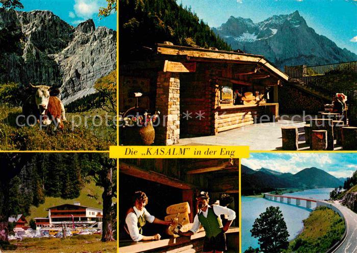 Hinterriss Tirol Alpengasthof Cafe Eng am Grossen Ahornboden Karwendel Bruecke