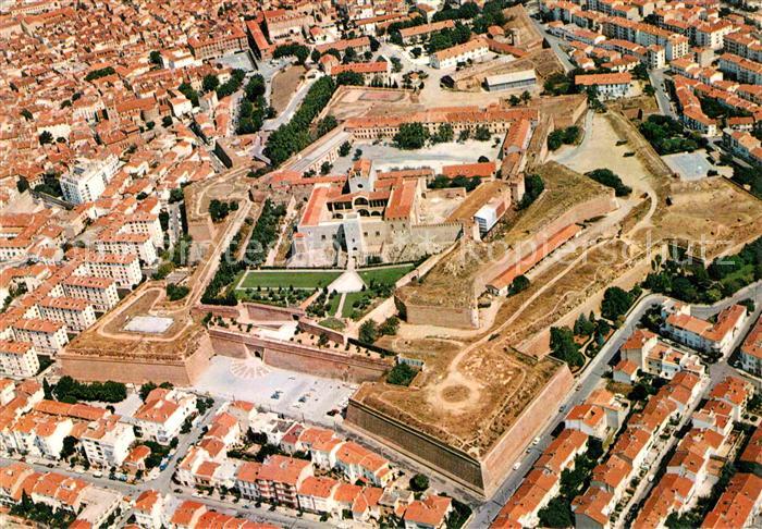 Perpignan Palais des Rois de Majorque vue aerienne