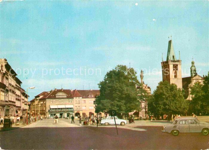 Litomerice Leitmeritz Nordboehmen Mirove namesti Friedensplatz Kirche