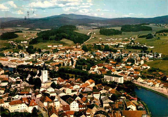 Regen Erholungsort Bayerischer Wald Fliegeraufnahme